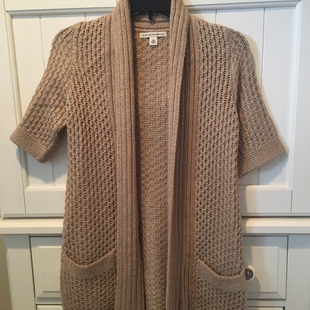 Banana Republic camel cardigan